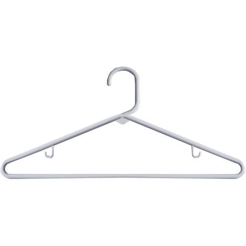 Details about / Lot 12 Adult White Various Tubular Plastic Hangers No Hooks or Notches